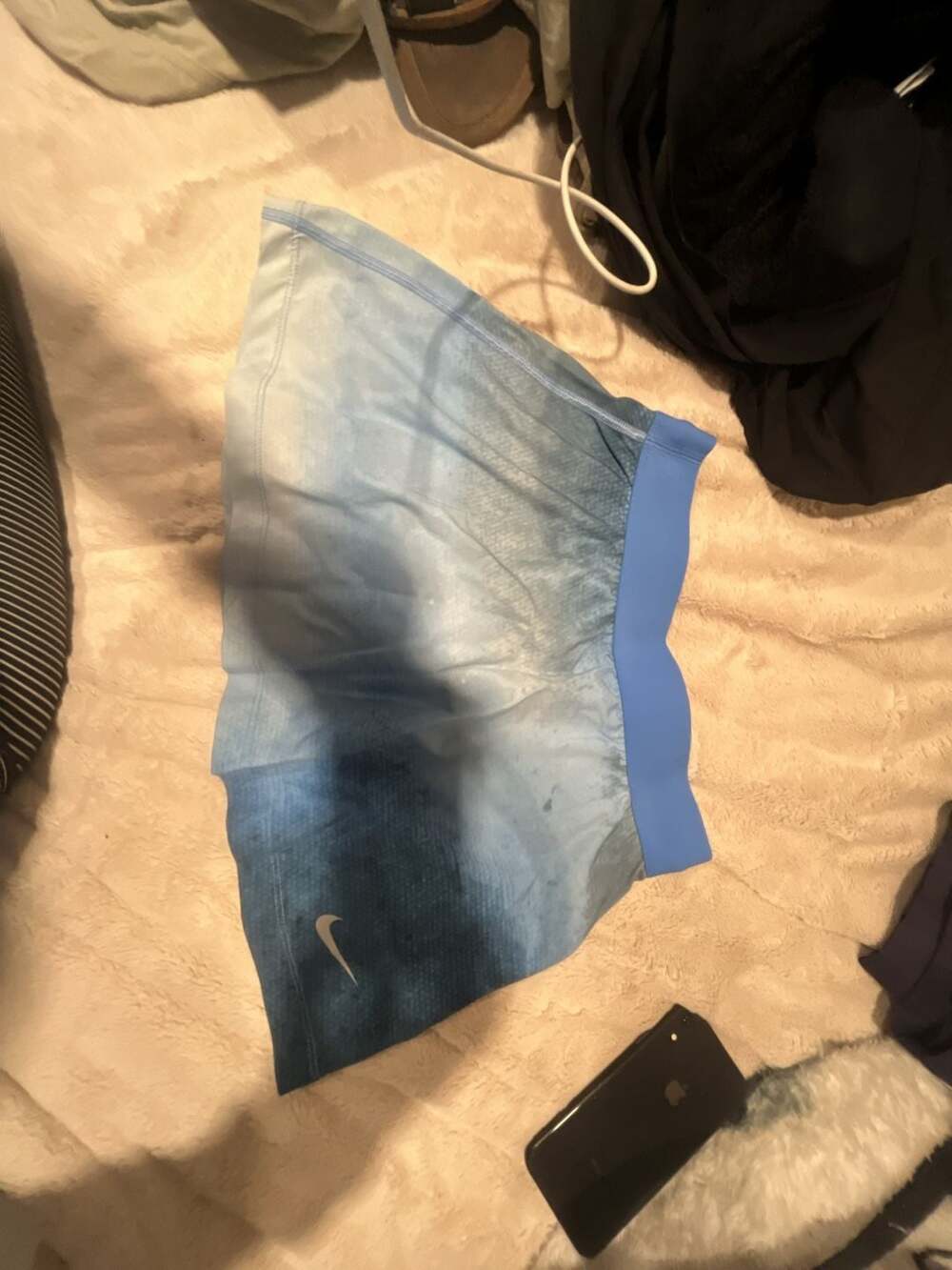 Nike Dri-FIT Ombre Athletic Shorts Size XS Blue Gradient Running